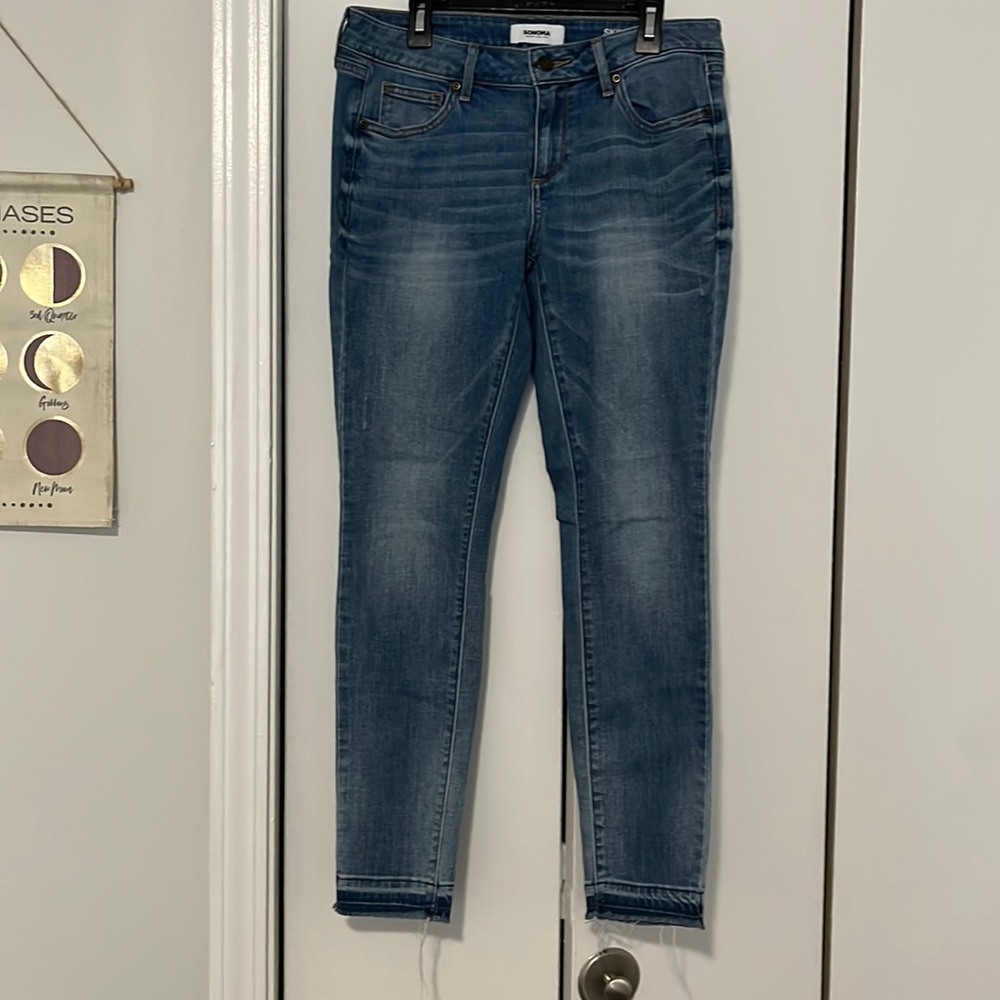Sonoma Raw hem skinny jeans